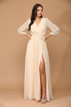 Load image into Gallery viewer, Diane Balloon Sleeve Chiffon Dress
