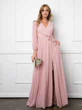 Load image into Gallery viewer, Diane Balloon Sleeve Chiffon Dress
