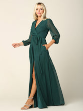 Load image into Gallery viewer, Diane Balloon Sleeve Chiffon Dress
