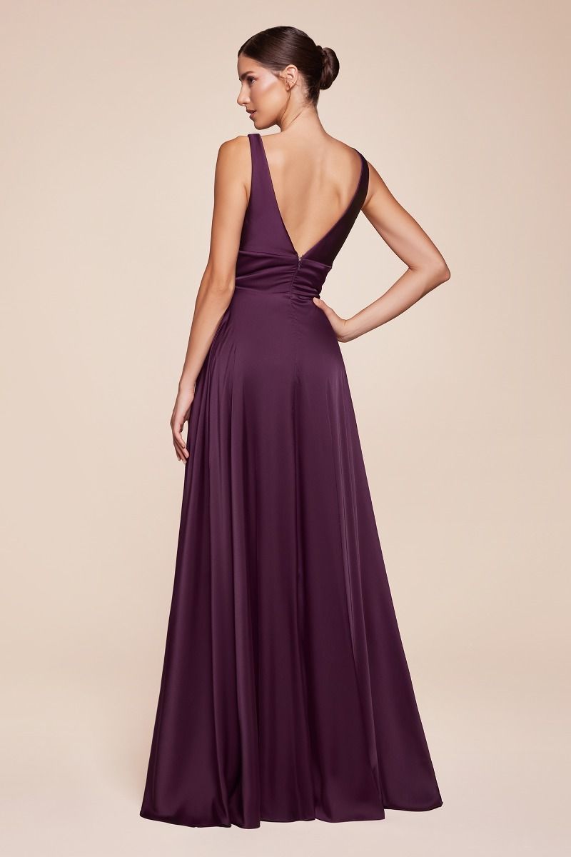 Trieste Grecian Soft Satin A-Line Dress