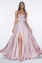 Load image into Gallery viewer, Trieste Grecian Soft Satin A-Line Dress
