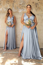 Load image into Gallery viewer, Trieste Grecian Soft Satin A-Line Dress
