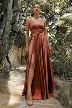 Load image into Gallery viewer, Trieste Grecian Soft Satin A-Line Dress
