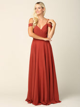 Load image into Gallery viewer, Florence Pleated Off Shoulder Chiffon Dress
