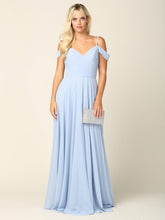 Load image into Gallery viewer, Florence Pleated Off Shoulder Chiffon Dress
