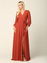 Load image into Gallery viewer, Diane Balloon Sleeve Chiffon Dress
