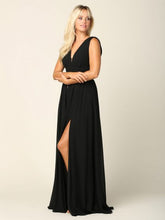 Load image into Gallery viewer, Sicily V-Neck Front and Back Grecian Chiffon Dress
