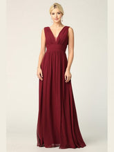 Load image into Gallery viewer, Sicily V-Neck Front and Back Grecian Chiffon Dress
